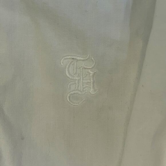 Vtg Tommy Hilfiger Button Down Shirt Mens XL White Preppy Minimalist Workwear - Picture 7 of 8